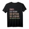 Lustiges Onkel T-Shirt - Der Mann Der Mythos Die Legende Der Schlechte Einfluss Geschenkidee für Geburtstag, Vatertag & Weihnachten