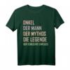 Lustiges Onkel T-Shirt - Der Mann Der Mythos Die Legende Der Schlechte Einfluss Geschenkidee für Geburtstag, Vatertag & Weihnachten