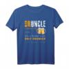 Druncle Like a normal uncle only drunker - Lustiges Bier T-Shirt für Männer, Onkel & Freunde als Geschenk für Feiern und Feste