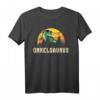 Onkelsaurus der lustige Dinosaurier Familie Tante und Onkel T-Shirt – Originelles Geschenk zum Vatertag & Party-Outfit für Familienfeiern