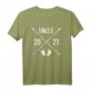 Onkel 2021 T-Shirt – Hipster Cross für stolze Onkel, die sich auf die Geburt ihres Neffen oder ihrer Nichte freuen