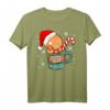 Niedliches Lebkuchenmänner T-Shirt mit 'Melt Your Heart' Motiv – Perfektes Weihnachtsgeschenk für Männer, Frauen, Kinder und Familie