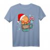 Niedliches Lebkuchenmänner T-Shirt mit 'Melt Your Heart' Motiv – Perfektes Weihnachtsgeschenk für Männer, Frauen, Kinder und Familie