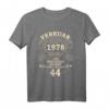 44. Geburtstag Geschenk Mann Mythos Legende Februar 1978 T-Shirt – Vintage Geburtstagsgeschenk für Männer, Väter, Opas & Onkel