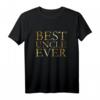 Herren Bester Onkel T-Shirt (Vintage Gelb) Geburtstags- und Weihnachtsgeschenk für Onkel, Brüder und Schwager
