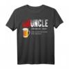 Herren Druncle - Like A Normal Uncle Only Drunker Bier Onkel T-Shirt – Lustiges Geschenk für Onkel und Bierliebhaber