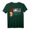Herren Druncle - Like A Normal Uncle Only Drunker Bier Onkel T-Shirt – Lustiges Geschenk für Onkel und Bierliebhaber