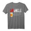 Herren Druncle - Like A Normal Uncle Only Drunker Bier Onkel T-Shirt – Lustiges Geschenk für Onkel und Bierliebhaber