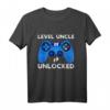 Herren Level Onkel freigeschaltet - Neues Onkel Geschenk T-Shirt für Babypartys & Schwangerschaftsankündigungen