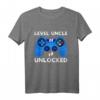 Herren Level Onkel freigeschaltet - Neues Onkel Geschenk T-Shirt für Babypartys & Schwangerschaftsankündigungen