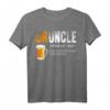 Druncle - Like A Normal Uncle Only Drunker Bier Onkel T-Shirt - Lustiges Geschenk für Bierliebhaber und Onkel zum Geburtstag