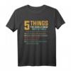 Lustiges Onkel Nichte T-Shirt - 5 Dinge, die Sie über meinen Onkel wissen sollten, Retro-Vintage Geschenk für kleine Mädchen