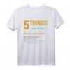 Lustiges Onkel Nichte T-Shirt - 5 Dinge, die Sie über meinen Onkel wissen sollten, Retro-Vintage Geschenk für kleine Mädchen