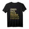 Lustiges Patenonkel T-Shirt - Bester Freund & Lustiges Geschenk für Taufe, Kommunion & Konfirmation