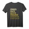 Lustiges Patenonkel T-Shirt - Bester Freund & Lustiges Geschenk für Taufe, Kommunion & Konfirmation