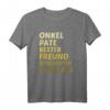Lustiges Patenonkel T-Shirt - Bester Freund & Lustiges Geschenk für Taufe, Kommunion & Konfirmation
