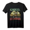 Herren Onkel T-Shirt - Der Mann Der Mythos Die Legende | Geschenkidee für Onkel im Vintage Retro Look