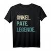 Onkel Pate Legende Firmung Patenonkel T-Shirt – Lustiges Geschenk für Patenkinder, Neffe, Nichte zu Taufe, Firmung, Geburtstag oder Weihnachten