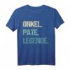 Onkel Pate Legende Firmung Patenonkel T-Shirt – Lustiges Geschenk für Patenkinder, Neffe, Nichte zu Taufe, Firmung, Geburtstag oder Weihnachten