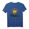 Damen Princess Schriftzug T-Shirt in Schwarz/Gelb mit Großer Goldener Krone – Perfekt als Geschenk für Paare, Freunde & Familie
