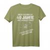 Lustiges HapDeer T-Shirt für Mann und Frau mit Oldtimer Plakette – Perfektes Geschenk für 40 Jahre & Oldtimer Fans