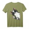 Katzen Kätzchen Mädchen Damen T-Shirt – Süßes Katzen Design für Frauen, Kinder & Katzenliebhaber als Geschenk zum Geburtstag, Weihnachten & Ostern