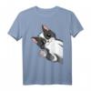 Katzen Kätzchen Mädchen Damen T-Shirt – Süßes Katzen Design für Frauen, Kinder & Katzenliebhaber als Geschenk zum Geburtstag, Weihnachten & Ostern