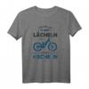E-MTB Lächeln Statt Hecheln T-Shirt – Lustiges Geschenk für E-Bike & Mountain Biker, ideal zum Geburtstag & Weihnachten