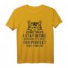 Sometimes I Stay Inside Because It's Too Peopley Katzen T-Shirt für Katzenliebhaber - Lustiges, bequemes Shirt für introvertierte Menschen