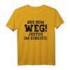 Lustiges Justus T-Shirt mit Spruch - Aus dem Weg! Justus im Einsatz - Perfektes Geschenk für Männer, Väter, Opas zum Geburtstag, Vatertag & Weihnachten