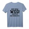 Lustiges Justus T-Shirt mit Spruch - Aus dem Weg! Justus im Einsatz - Perfektes Geschenk für Männer, Väter, Opas zum Geburtstag, Vatertag & Weihnachten