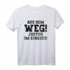 Lustiges Justus T-Shirt mit Spruch - Aus dem Weg! Justus im Einsatz - Perfektes Geschenk für Männer, Väter, Opas zum Geburtstag, Vatertag & Weihnachten