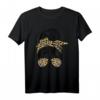Leopard Mom Leben Chaotisch Brötchen Damen T-Shirt - Lässiges Tiermuster Shirt für Mütter mit Messy Bun, klassisch geschnitten