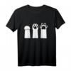 Lustiges Katze Stein Papierschere Katzenpfoten T-Shirt - Humorvolles Kinder-Tiermotiv für Spaß und Freizeit