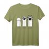 Lustiges Katze Stein Papierschere Katzenpfoten T-Shirt - Humorvolles Kinder-Tiermotiv für Spaß und Freizeit