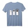 Lustiges Katze Stein Papierschere Katzenpfoten T-Shirt - Humorvolles Kinder-Tiermotiv für Spaß und Freizeit