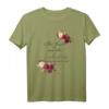 Bibelvers T-Shirt mit Blumenmotiv 'Lord On My Side I Will Not Fear' – Spirituelles Geschenk für Christen und Ostern