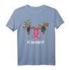 Be Different Motivation Spruch lustiges Flamingo Motiv T-Shirt für Vogel- und Flamingo-Liebhaber