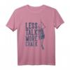 Weniger reden, mehr Kreide T-Shirt – Stylisches Klettersport Design für Kletterer, Boulder und Indoor Klettern
