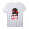 Kroatien für Mädchen Kroatische Flagge Damen T-Shirt – Niedliches Geschenk für Frauen, Kroaten & Kroatien-Liebhaberinnen