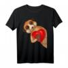 Erdmännchen Mädchen Damen Kinder T-Shirt mit Herz - Lustiges Tiermotiv für Halloween, Weihnachten & Geburtstag