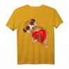 Erdmännchen Mädchen Damen Kinder T-Shirt mit Herz - Lustiges Tiermotiv für Halloween, Weihnachten & Geburtstag