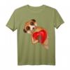 Erdmännchen Mädchen Damen Kinder T-Shirt mit Herz - Lustiges Tiermotiv für Halloween, Weihnachten & Geburtstag