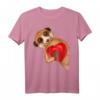 Erdmännchen Mädchen Damen Kinder T-Shirt mit Herz - Lustiges Tiermotiv für Halloween, Weihnachten & Geburtstag