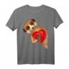 Erdmännchen Mädchen Damen Kinder T-Shirt mit Herz - Lustiges Tiermotiv für Halloween, Weihnachten & Geburtstag