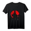 Roter Kreis des Samurai Kriegers T-Shirt mit Kanji Kalligrafie – Perfekt für Kampfkunstliebhaber & Japan Fans