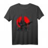 Roter Kreis des Samurai Kriegers T-Shirt mit Kanji Kalligrafie – Perfekt für Kampfkunstliebhaber & Japan Fans