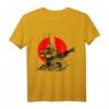 Roter Kreis des Samurai Kriegers T-Shirt mit Kanji Kalligrafie – Perfekt für Kampfkunstliebhaber & Japan Fans