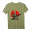 Roter Kreis des Samurai Kriegers T-Shirt mit Kanji Kalligrafie – Perfekt für Kampfkunstliebhaber & Japan Fans