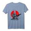 Roter Kreis des Samurai Kriegers T-Shirt mit Kanji Kalligrafie – Perfekt für Kampfkunstliebhaber & Japan Fans